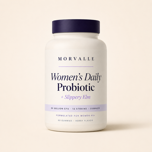 Morvalle Women's Daily Probiotic + Slippery Elm