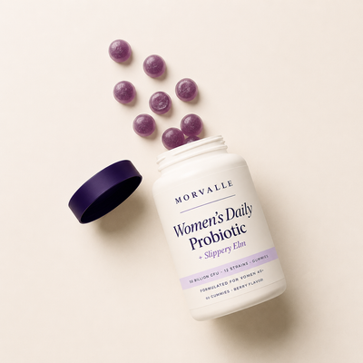 Morvalle Women's Daily Probiotic + Slippery Elm