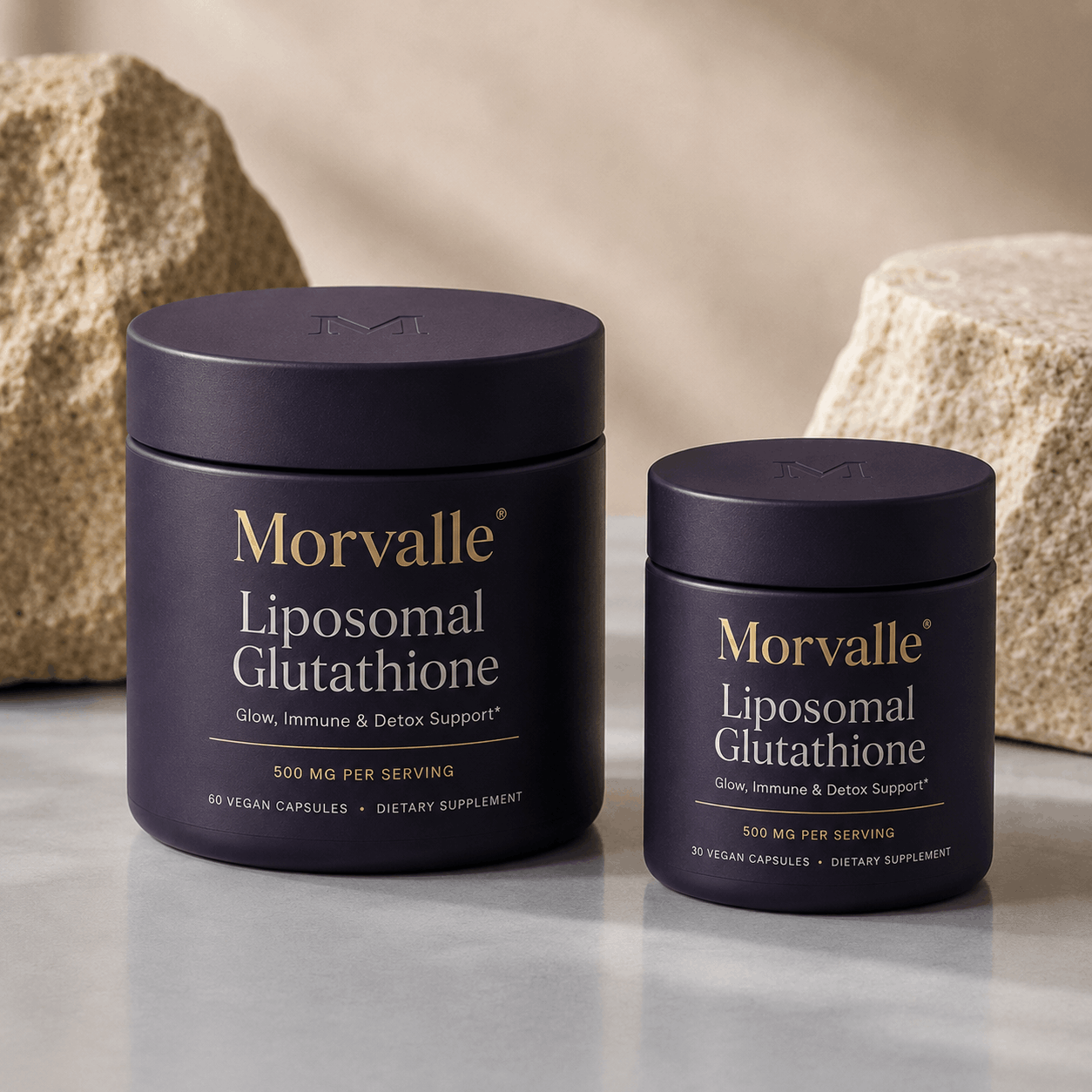 Morvalle Liposomal Glutathione — Glow, Immune & Detox Complex (60 Vegan Capsules)